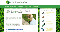 Desktop Screenshot of akkugrasscheretest.com