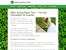 Tablet Screenshot of akkugrasscheretest.com
